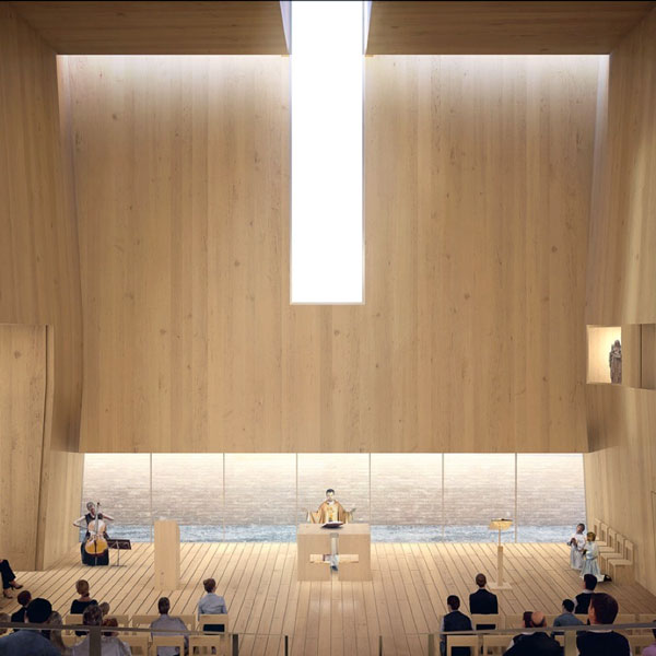 Nouvelle église Sainte Gertrude _ Passive _  Biosourcée _ VNA